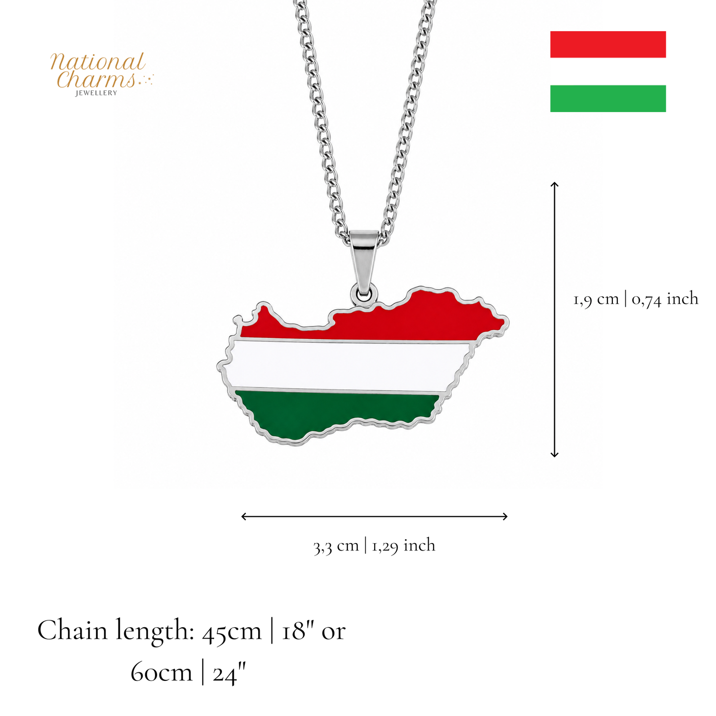Länderkette Anhänger Halskette – Edelstahl, Gold- & Silber-Optik, 140+ Länder & Kulturen – Unisex Geschenk für Männer und Frauen – Perfekt für Geburtstage, Weihnachten und als Zeichen deiner Wurzeln