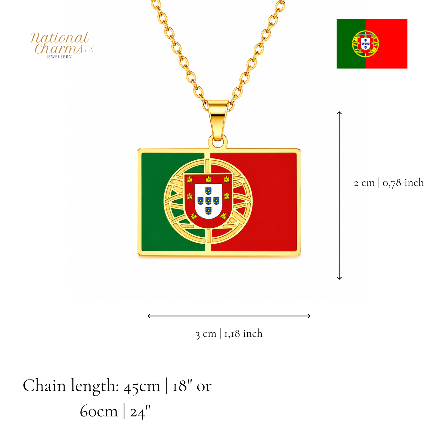Länderkette Anhänger Halskette – Edelstahl, Gold- & Silber-Optik, 140+ Länder & Kulturen – Unisex Geschenk für Männer und Frauen – Perfekt für Geburtstage, Weihnachten und als Zeichen deiner Wurzeln