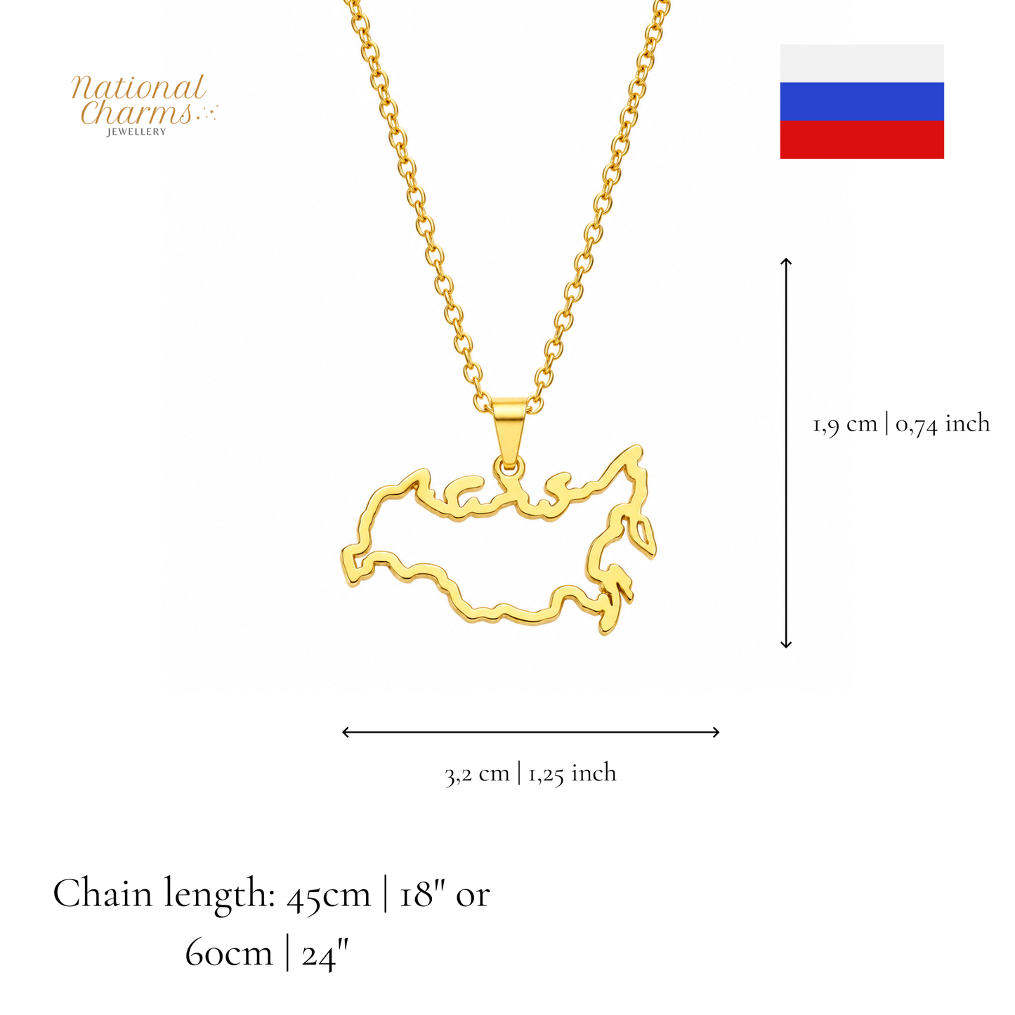 Länderkette Anhänger Halskette – Edelstahl, Gold- & Silber-Optik, 140+ Länder & Kulturen – Unisex Geschenk für Männer und Frauen – Perfekt für Geburtstage, Weihnachten und als Zeichen deiner Wurzeln