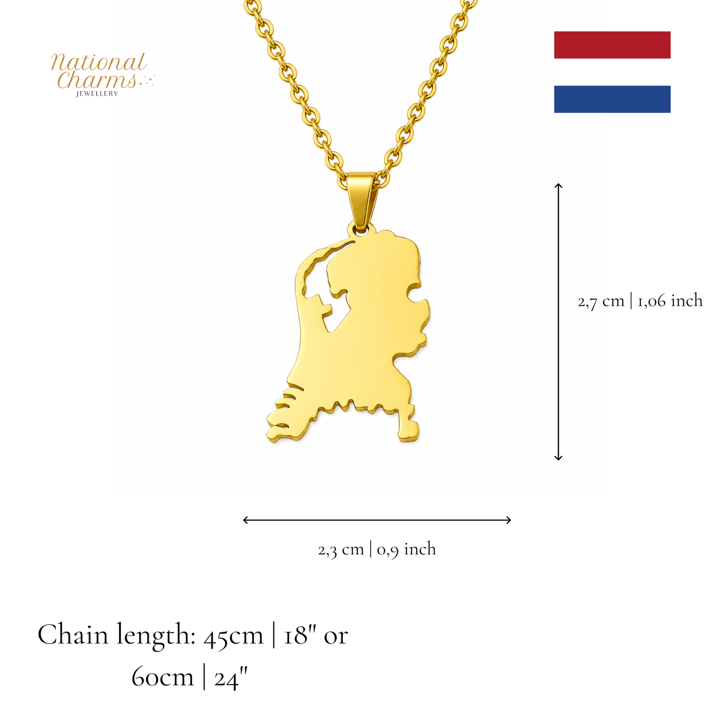 Länderkette Anhänger Halskette – Edelstahl, Gold- & Silber-Optik, 140+ Länder & Kulturen – Unisex Geschenk für Männer und Frauen – Perfekt für Geburtstage, Weihnachten und als Zeichen deiner Wurzeln