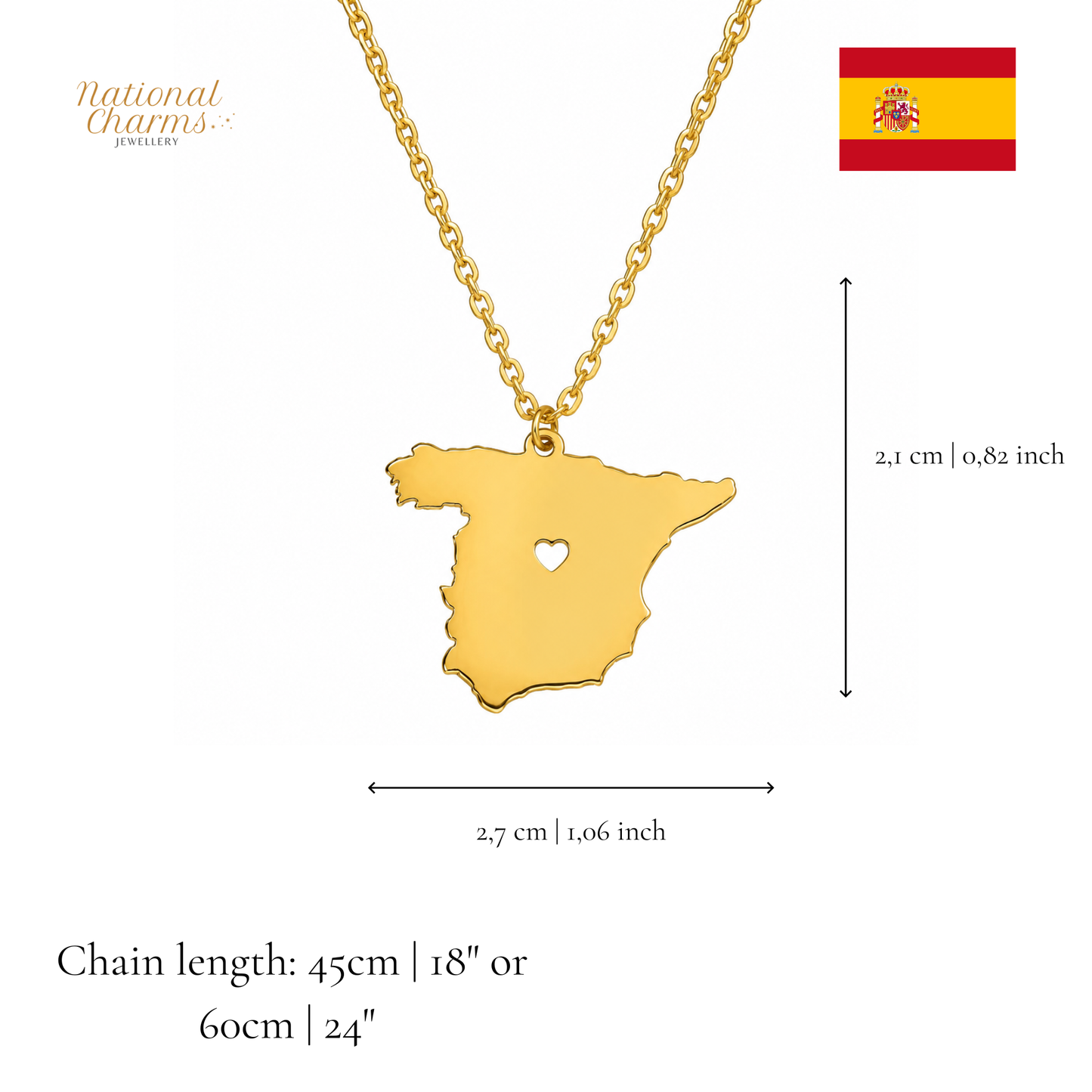 Länderkette Anhänger Halskette – Edelstahl, Gold- & Silber-Optik, 140+ Länder & Kulturen – Unisex Geschenk für Männer und Frauen – Perfekt für Geburtstage, Weihnachten und als Zeichen deiner Wurzeln
