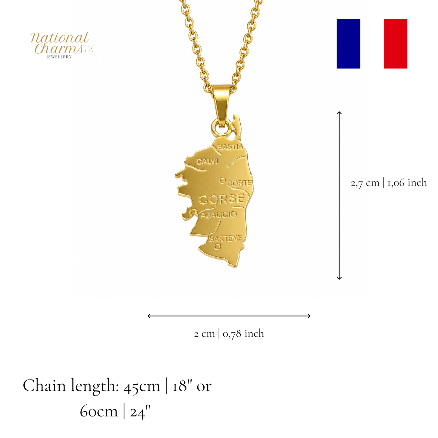 Länderkette Anhänger Halskette – Edelstahl, Gold- & Silber-Optik, 140+ Länder & Kulturen – Unisex Geschenk für Männer und Frauen – Perfekt für Geburtstage, Weihnachten und als Zeichen deiner Wurzeln