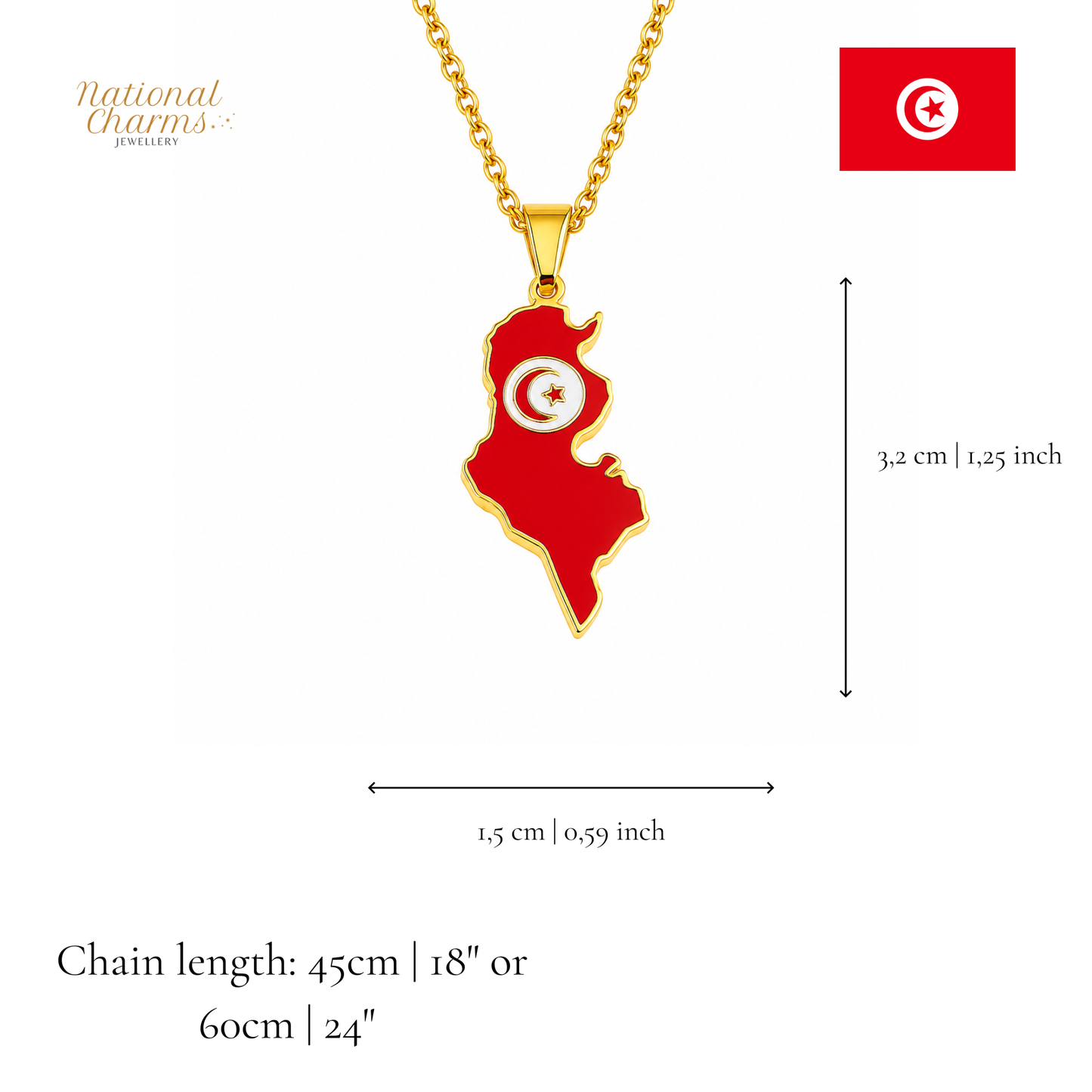 Länderkette Anhänger Halskette – Edelstahl, Gold- & Silber-Optik, 140+ Länder & Kulturen – Unisex Geschenk für Männer und Frauen – Perfekt für Geburtstage, Weihnachten und als Zeichen deiner Wurzeln