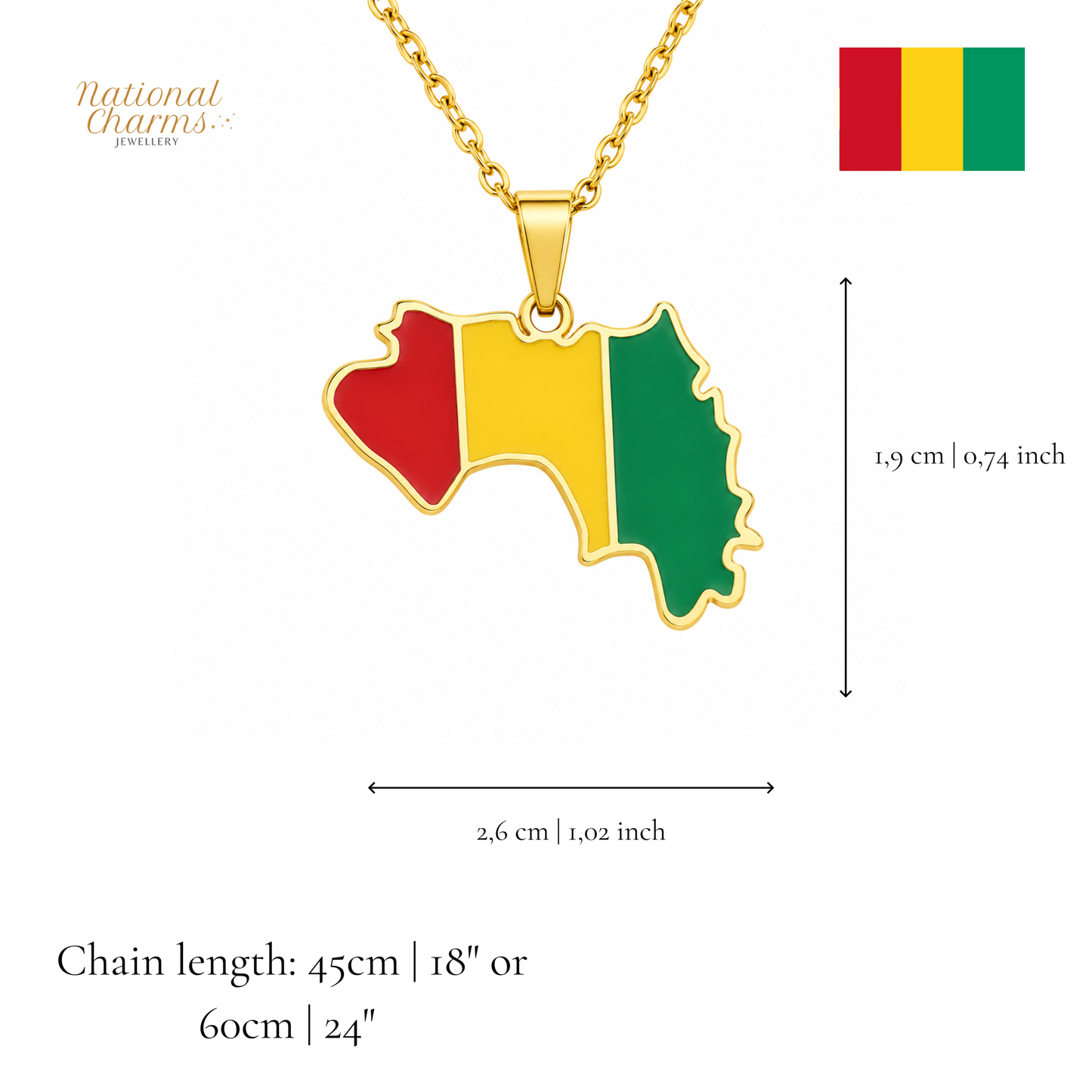 Länderkette Anhänger Halskette – Edelstahl, Gold- & Silber-Optik, 140+ Länder & Kulturen – Unisex Geschenk für Männer und Frauen – Perfekt für Geburtstage, Weihnachten und als Zeichen deiner Wurzeln