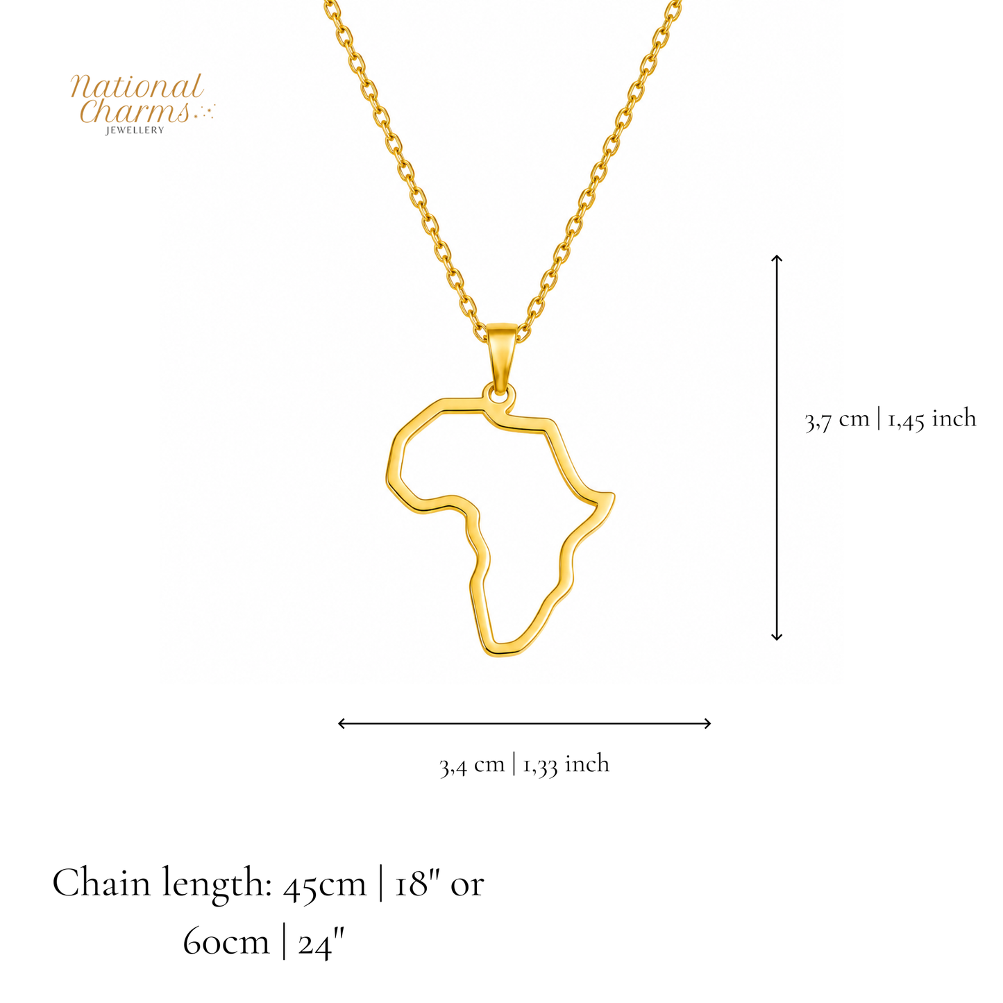 Länderkette Anhänger Halskette – Edelstahl, Gold- & Silber-Optik, 140+ Länder & Kulturen – Unisex Geschenk für Männer und Frauen – Perfekt für Geburtstage, Weihnachten und als Zeichen deiner Wurzeln