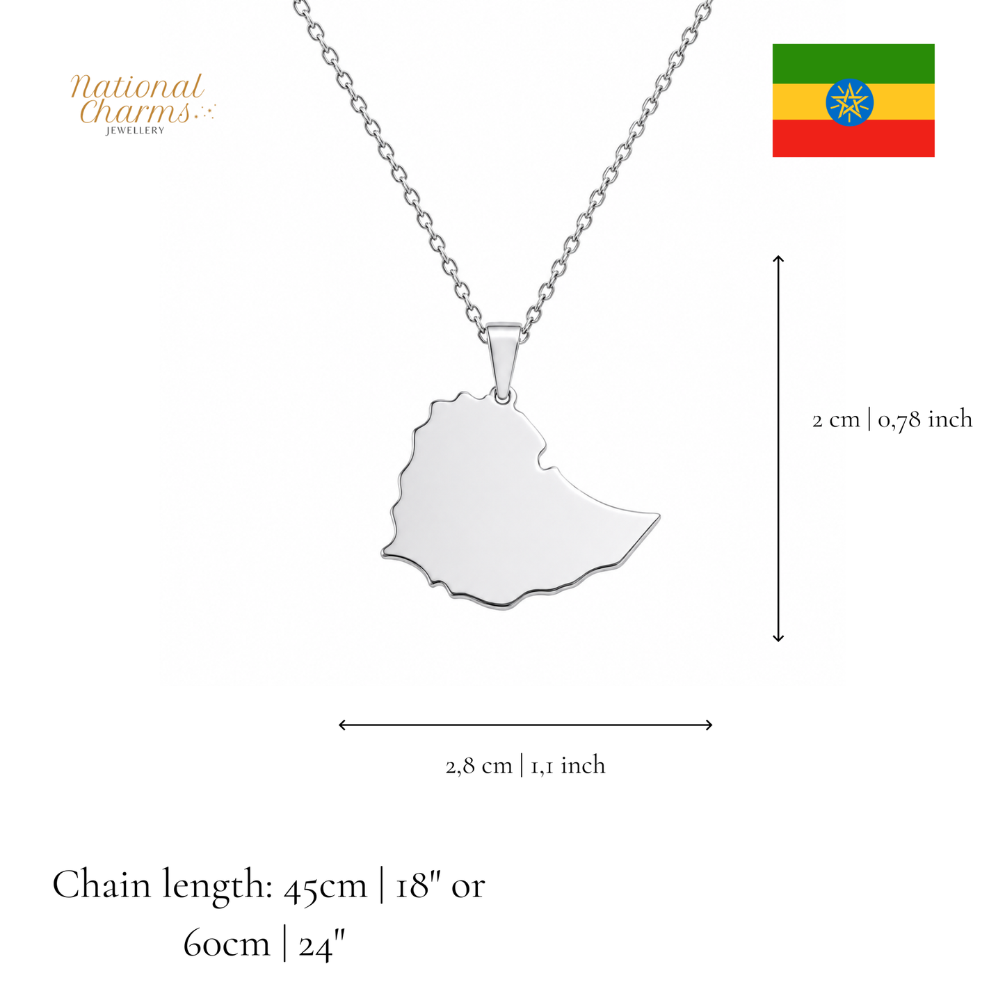 Länderkette Anhänger Halskette – Edelstahl, Gold- & Silber-Optik, 140+ Länder & Kulturen – Unisex Geschenk für Männer und Frauen – Perfekt für Geburtstage, Weihnachten und als Zeichen deiner Wurzeln