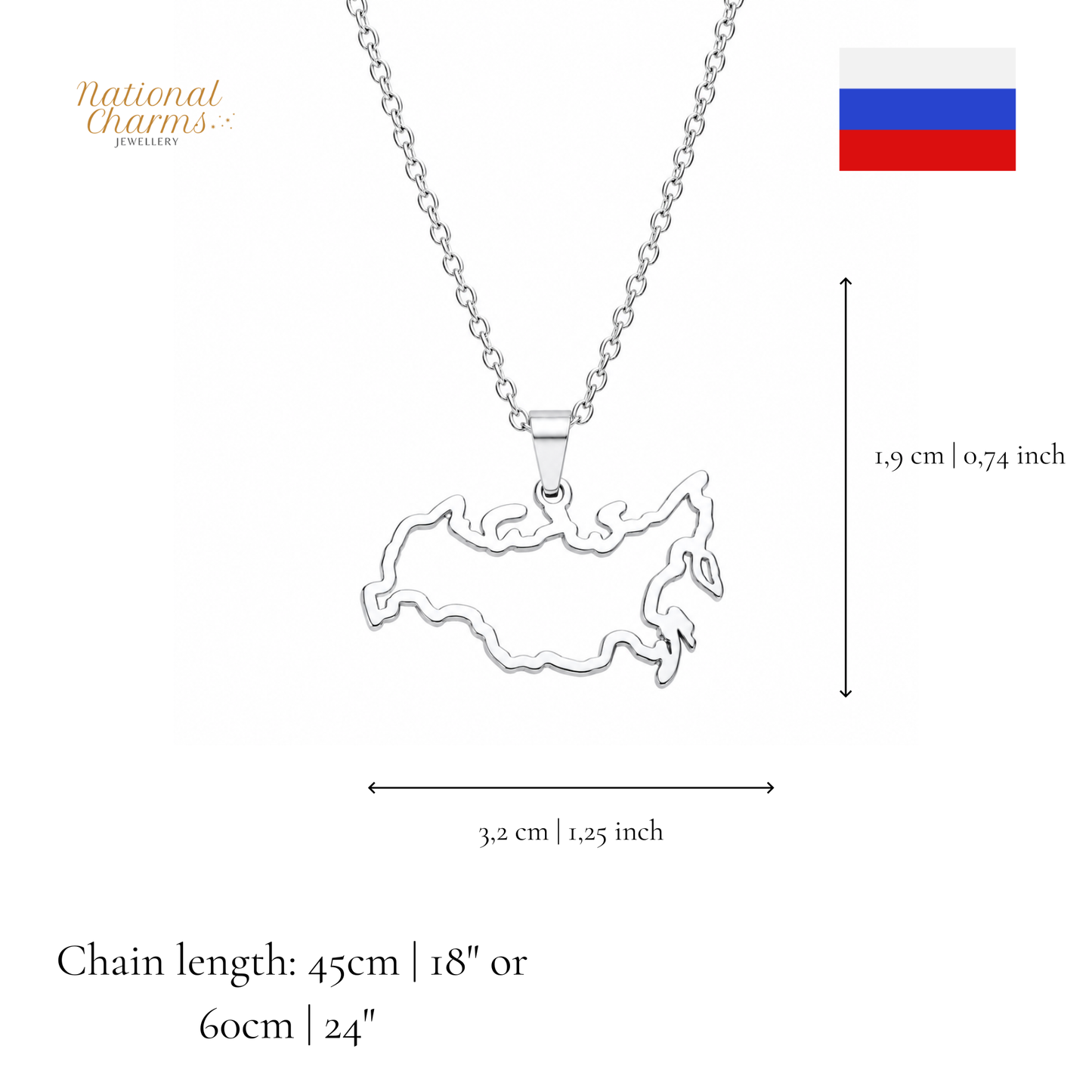 Länderkette Anhänger Halskette – Edelstahl, Gold- & Silber-Optik, 140+ Länder & Kulturen – Unisex Geschenk für Männer und Frauen – Perfekt für Geburtstage, Weihnachten und als Zeichen deiner Wurzeln