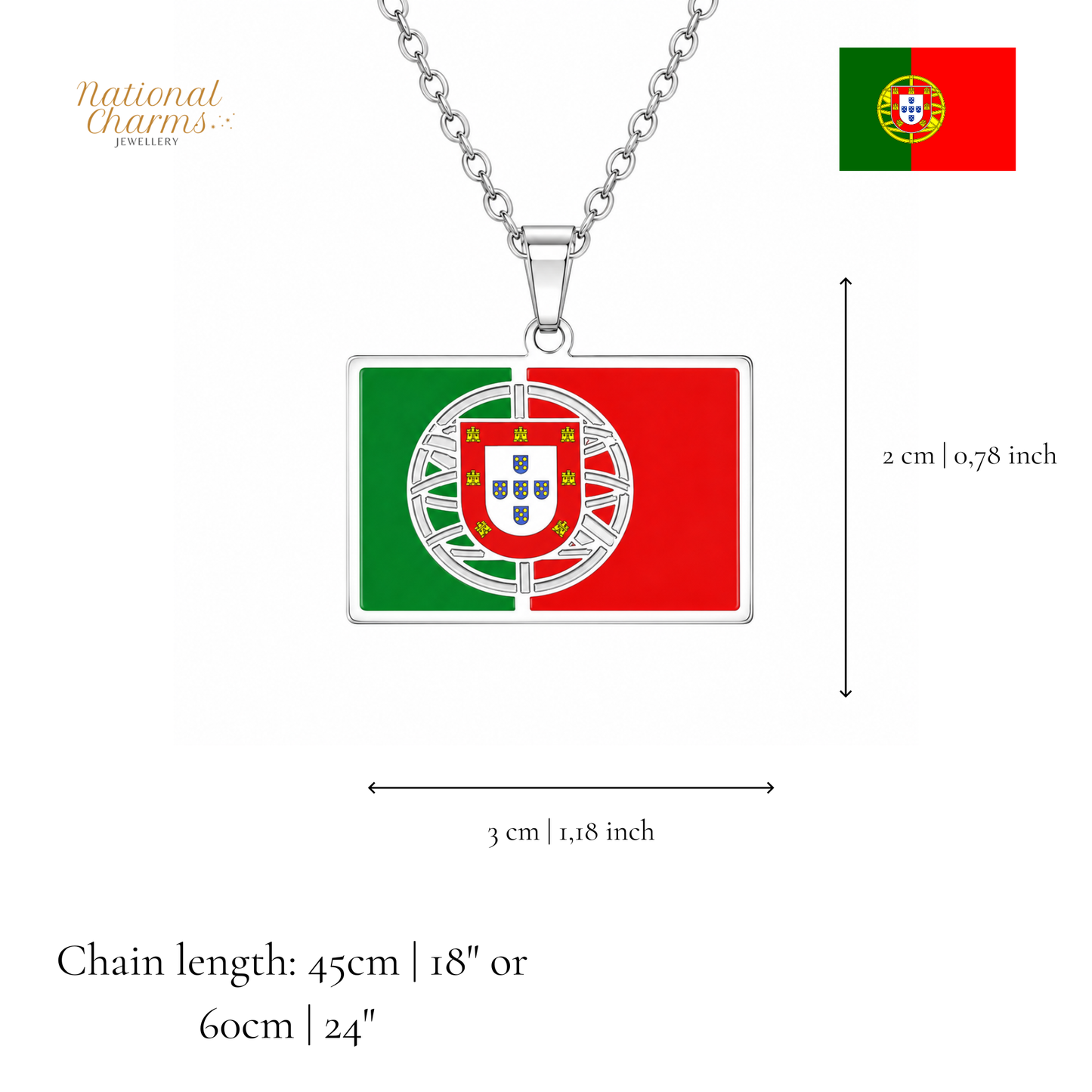 Länderkette Anhänger Halskette – Edelstahl, Gold- & Silber-Optik, 140+ Länder & Kulturen – Unisex Geschenk für Männer und Frauen – Perfekt für Geburtstage, Weihnachten und als Zeichen deiner Wurzeln