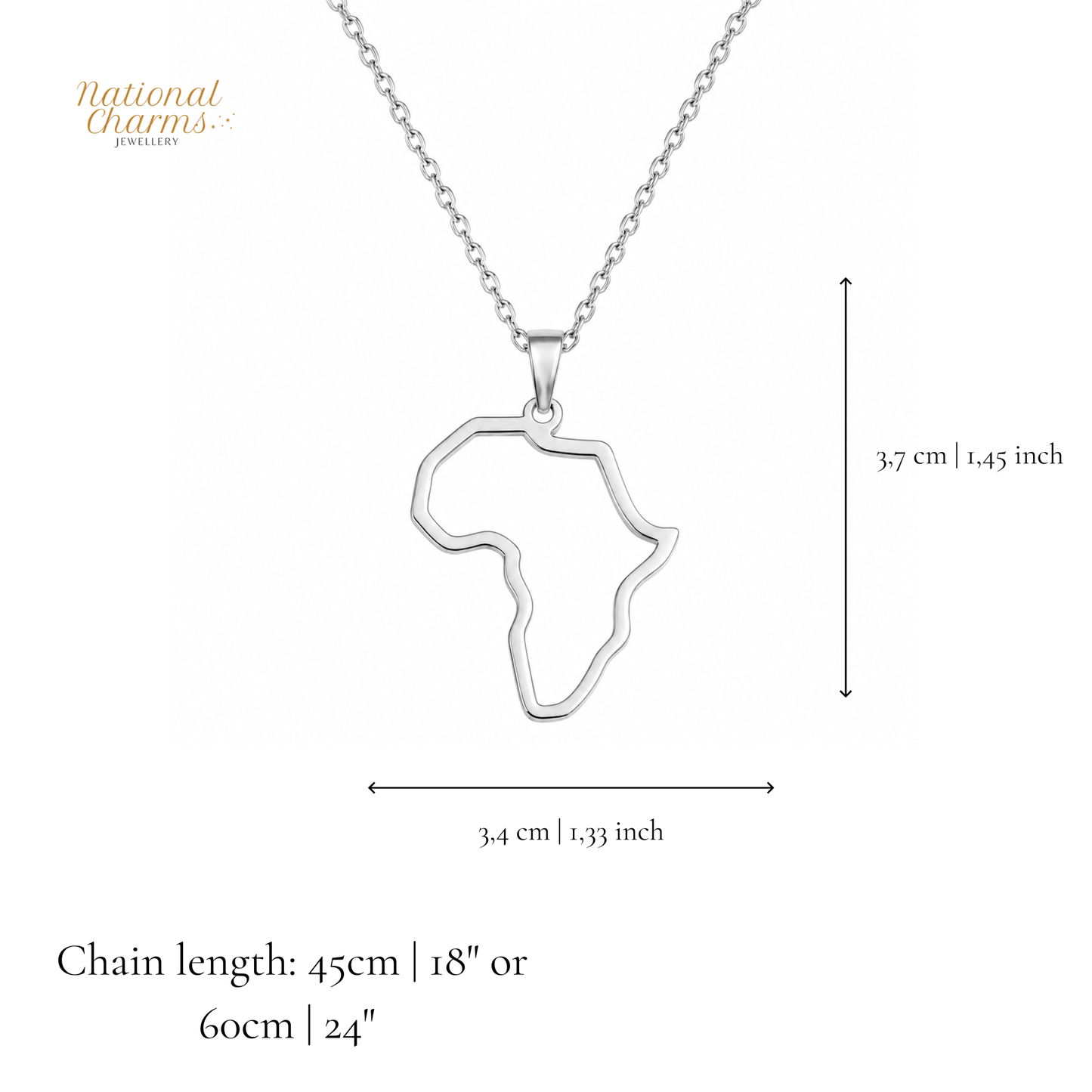 Länderkette Anhänger Halskette – Edelstahl, Gold- & Silber-Optik, 140+ Länder & Kulturen – Unisex Geschenk für Männer und Frauen – Perfekt für Geburtstage, Weihnachten und als Zeichen deiner Wurzeln