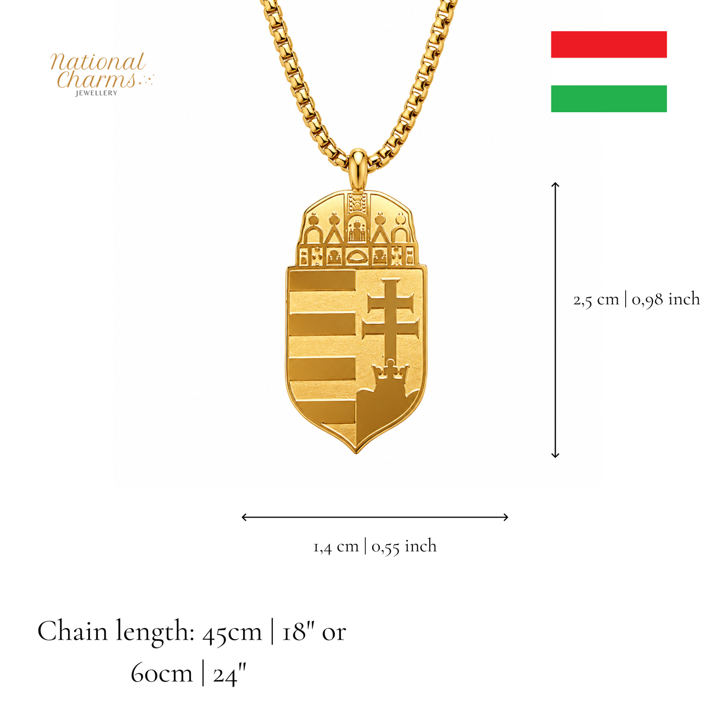 Länderkette Anhänger Halskette – Edelstahl, Gold- & Silber-Optik, 140+ Länder & Kulturen – Unisex Geschenk für Männer und Frauen – Perfekt für Geburtstage, Weihnachten und als Zeichen deiner Wurzeln
