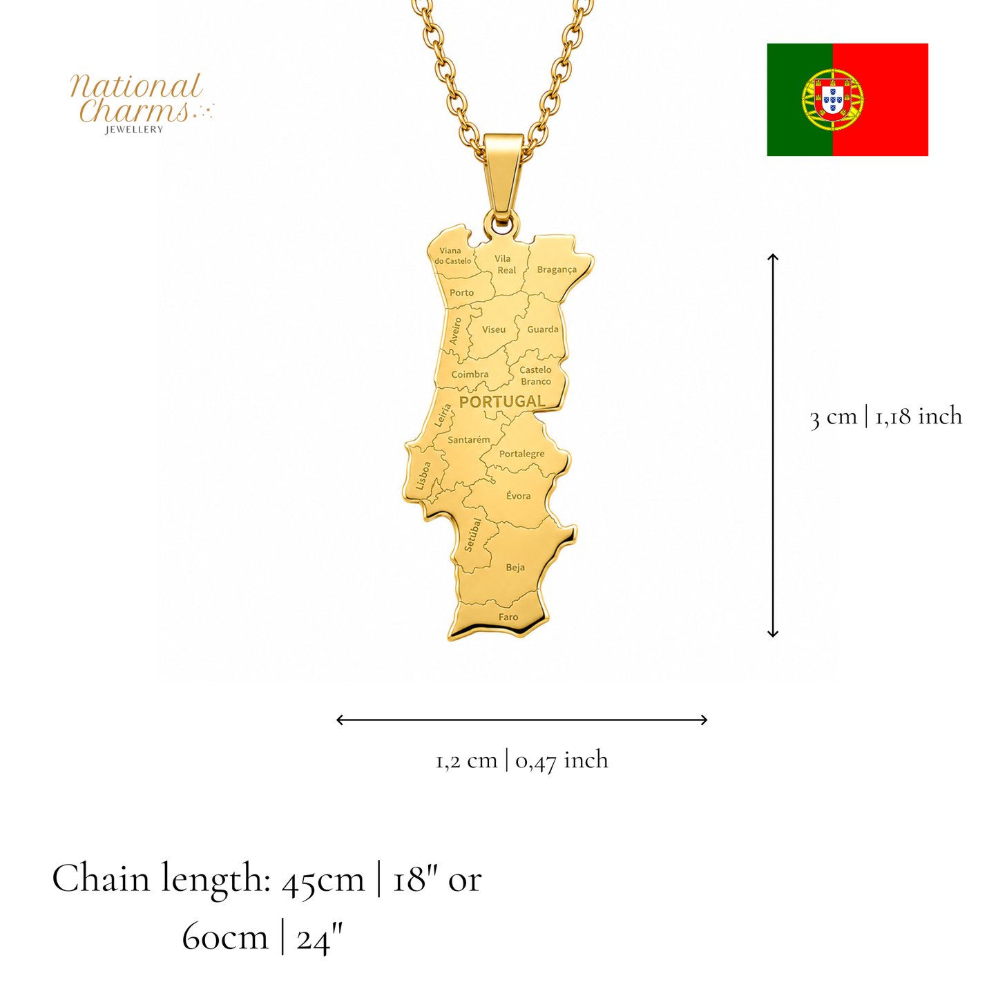Länderkette Anhänger Halskette – Edelstahl, Gold- & Silber-Optik, 140+ Länder & Kulturen – Unisex Geschenk für Männer und Frauen – Perfekt für Geburtstage, Weihnachten und als Zeichen deiner Wurzeln