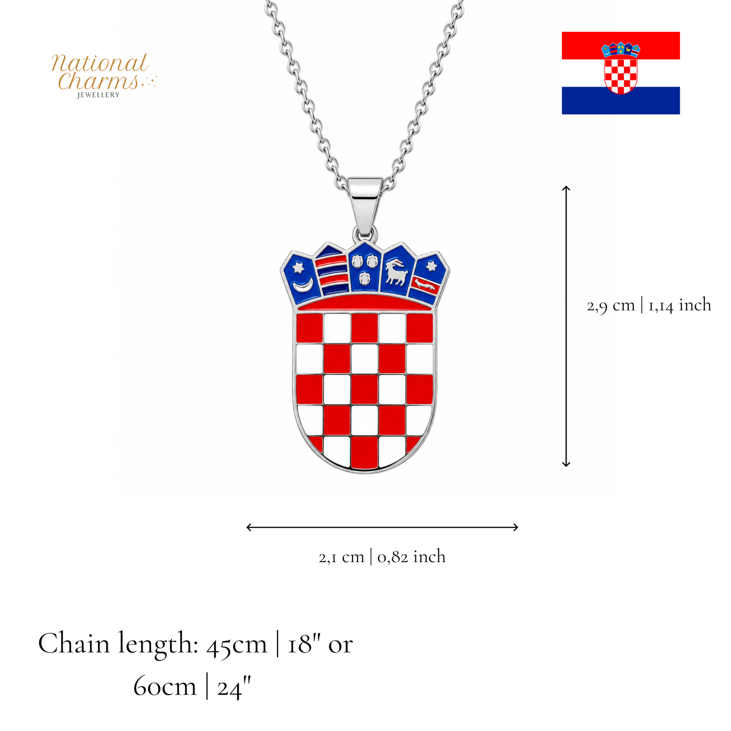 Länderkette Anhänger Halskette – Edelstahl, Gold- & Silber-Optik, 140+ Länder & Kulturen – Unisex Geschenk für Männer und Frauen – Perfekt für Geburtstage, Weihnachten und als Zeichen deiner Wurzeln