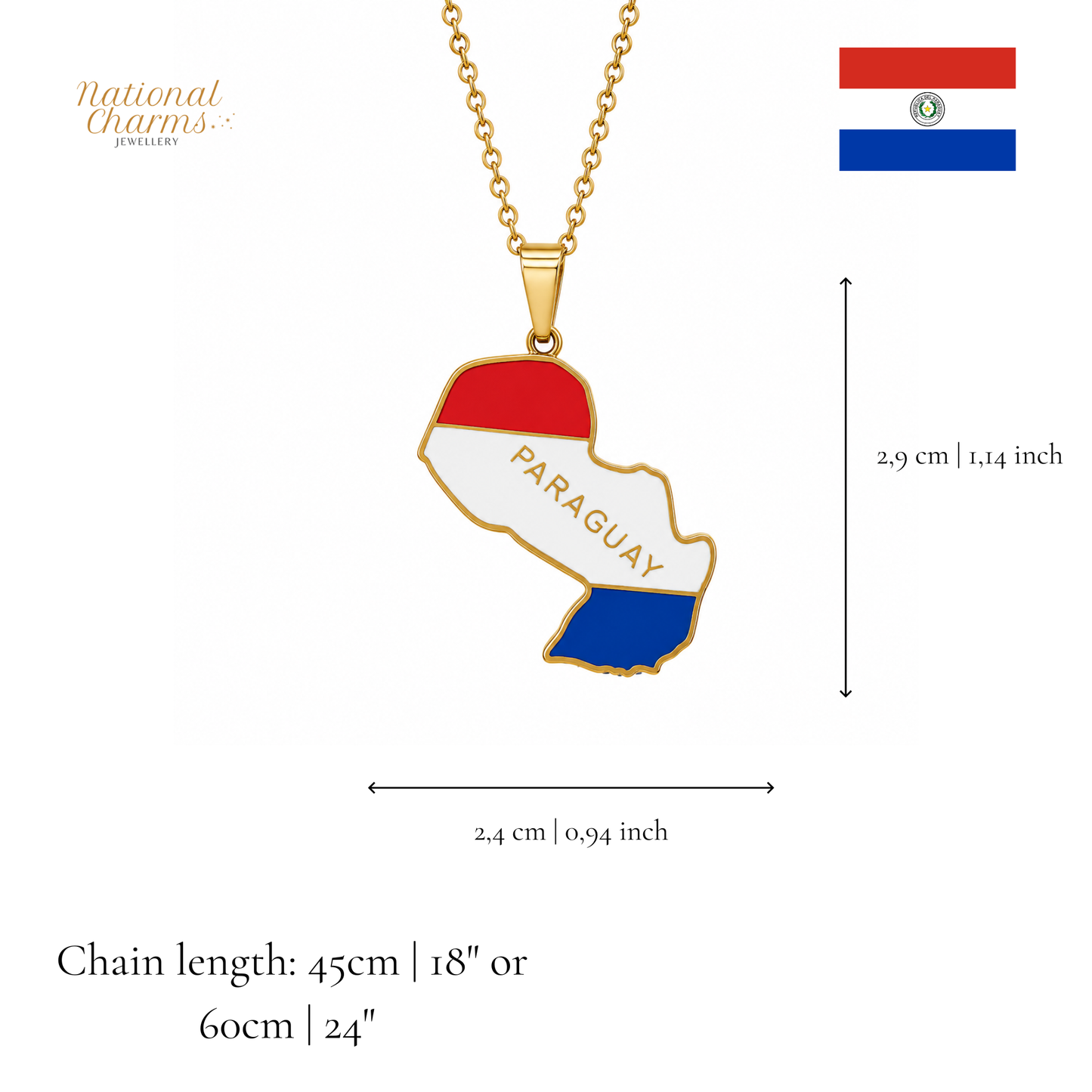 Länderkette Anhänger Halskette – Edelstahl, Gold- & Silber-Optik, 140+ Länder & Kulturen – Unisex Geschenk für Männer und Frauen – Perfekt für Geburtstage, Weihnachten und als Zeichen deiner Wurzeln