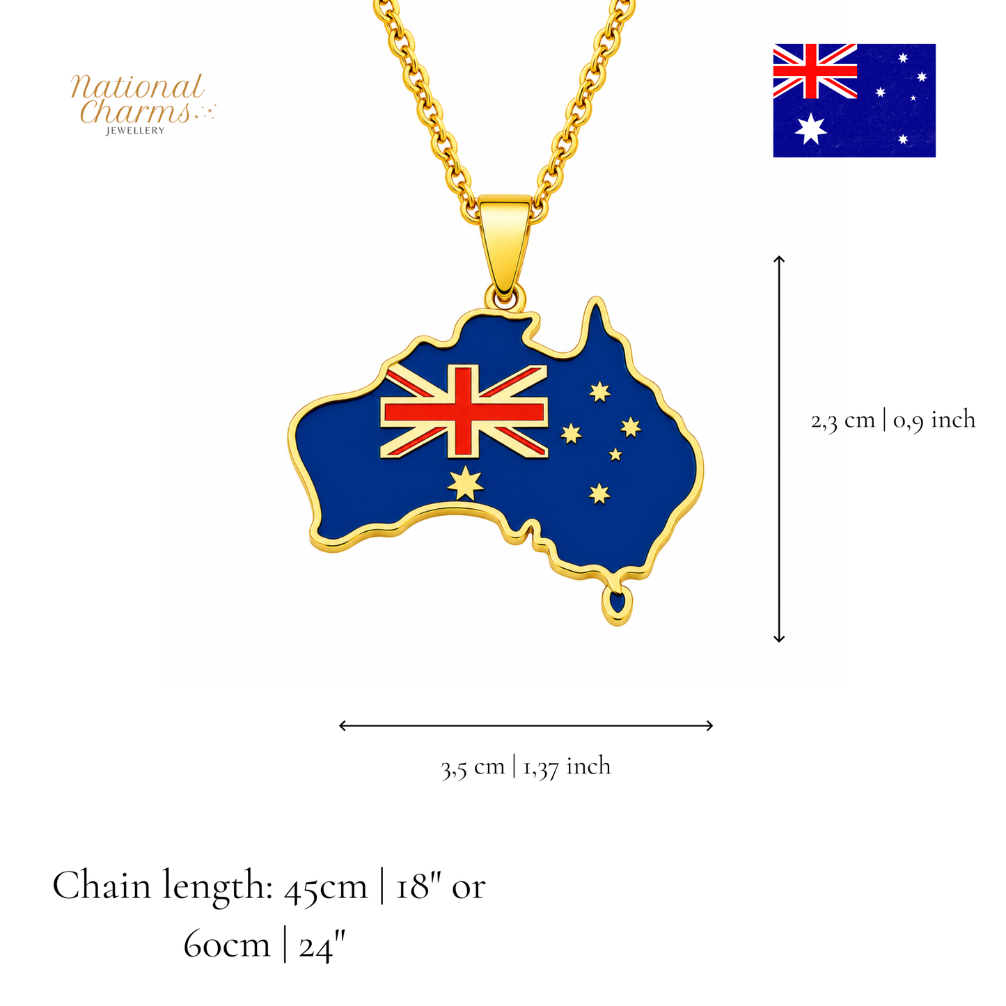 Länderkette Anhänger Halskette – Edelstahl, Gold- & Silber-Optik, 140+ Länder & Kulturen – Unisex Geschenk für Männer und Frauen – Perfekt für Geburtstage, Weihnachten und als Zeichen deiner Wurzeln