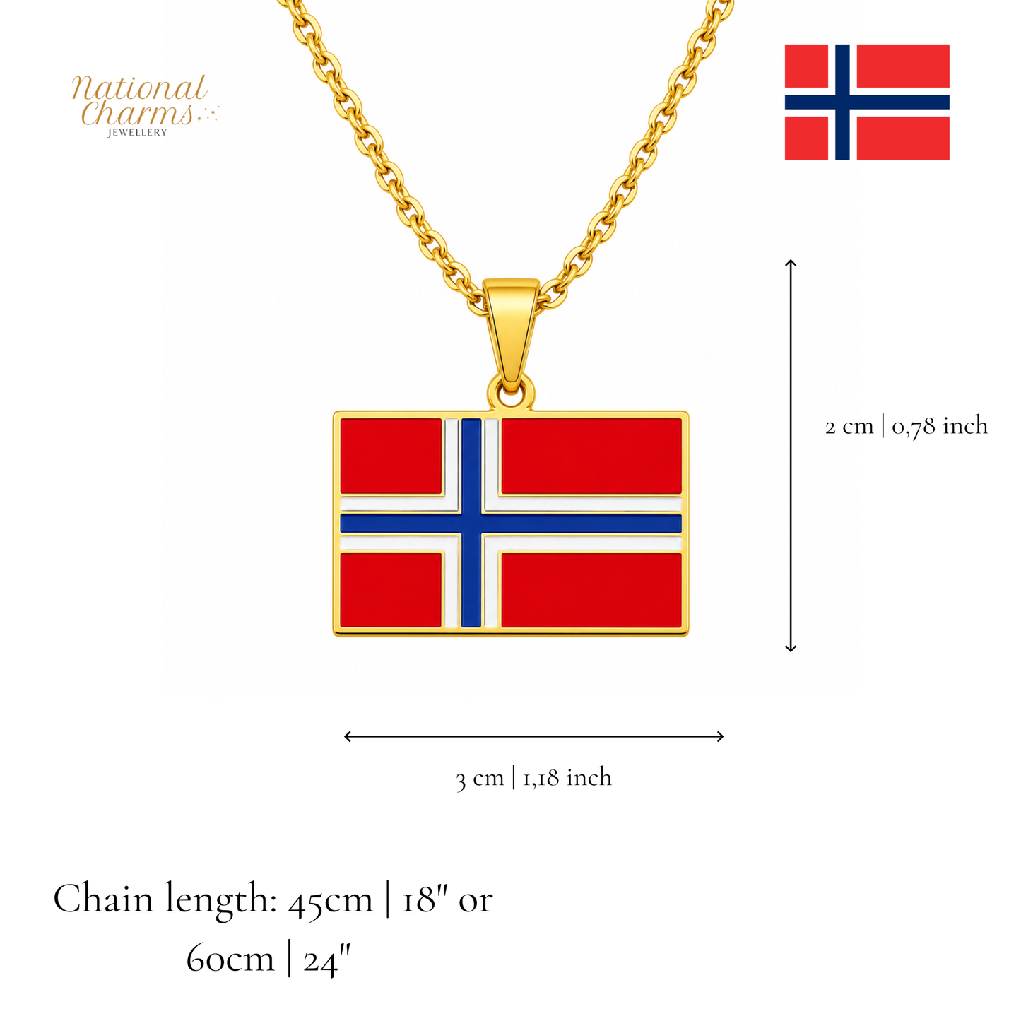 Länderkette Anhänger Halskette – Edelstahl, Gold- & Silber-Optik, 140+ Länder & Kulturen – Unisex Geschenk für Männer und Frauen – Perfekt für Geburtstage, Weihnachten und als Zeichen deiner Wurzeln