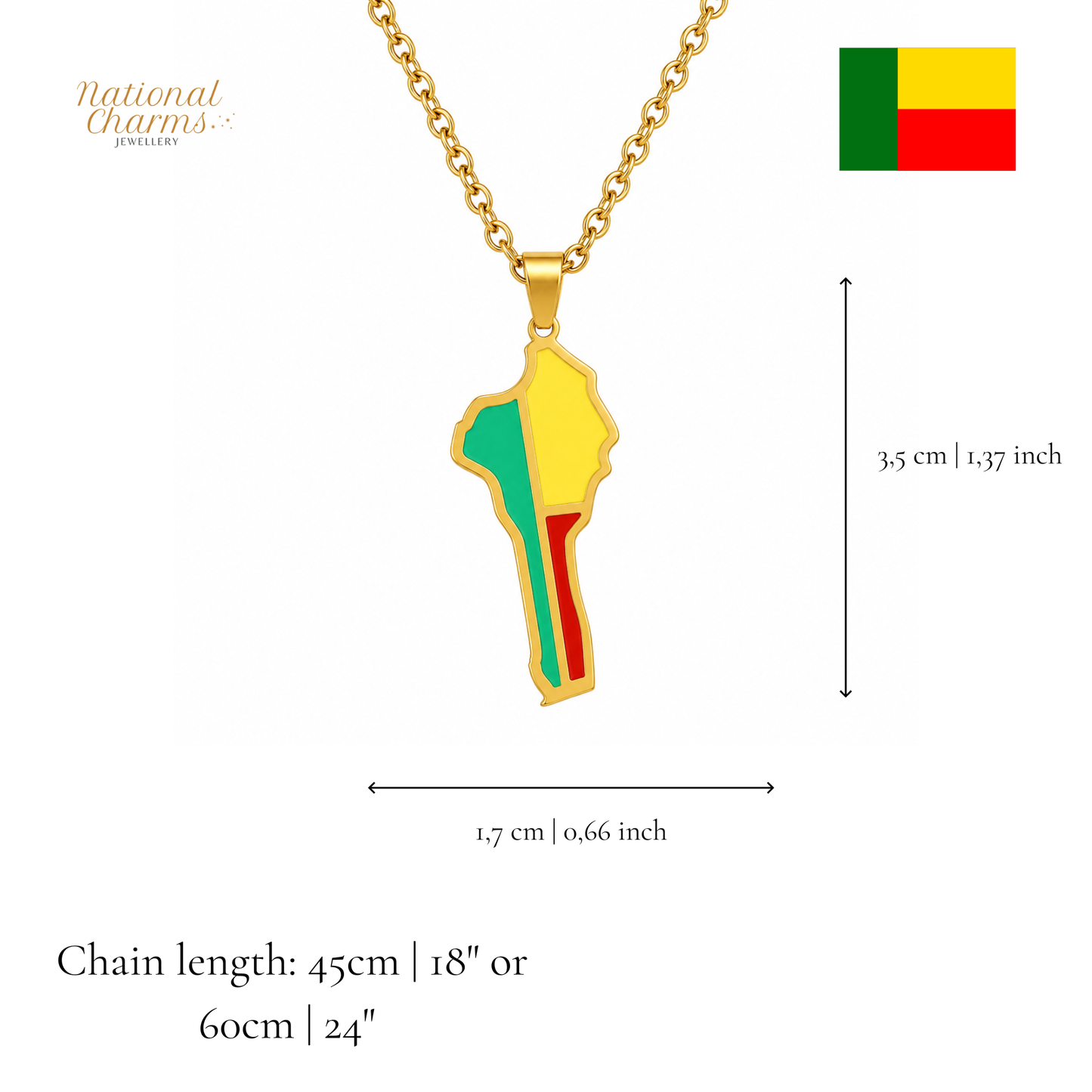 Länderkette Anhänger Halskette – Edelstahl, Gold- & Silber-Optik, 140+ Länder & Kulturen – Unisex Geschenk für Männer und Frauen – Perfekt für Geburtstage, Weihnachten und als Zeichen deiner Wurzeln