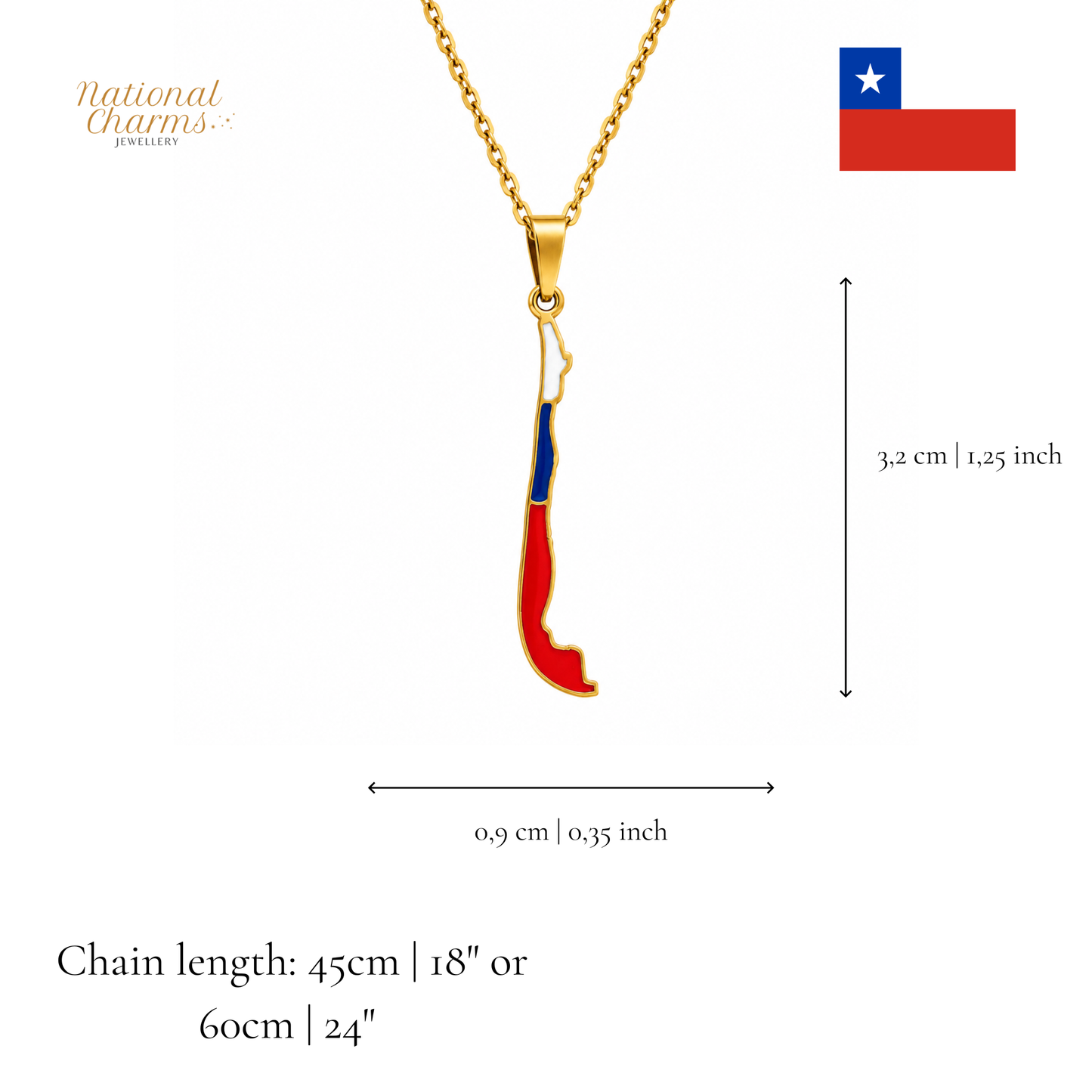Länderkette Anhänger Halskette – Edelstahl, Gold- & Silber-Optik, 140+ Länder & Kulturen – Unisex Geschenk für Männer und Frauen – Perfekt für Geburtstage, Weihnachten und als Zeichen deiner Wurzeln