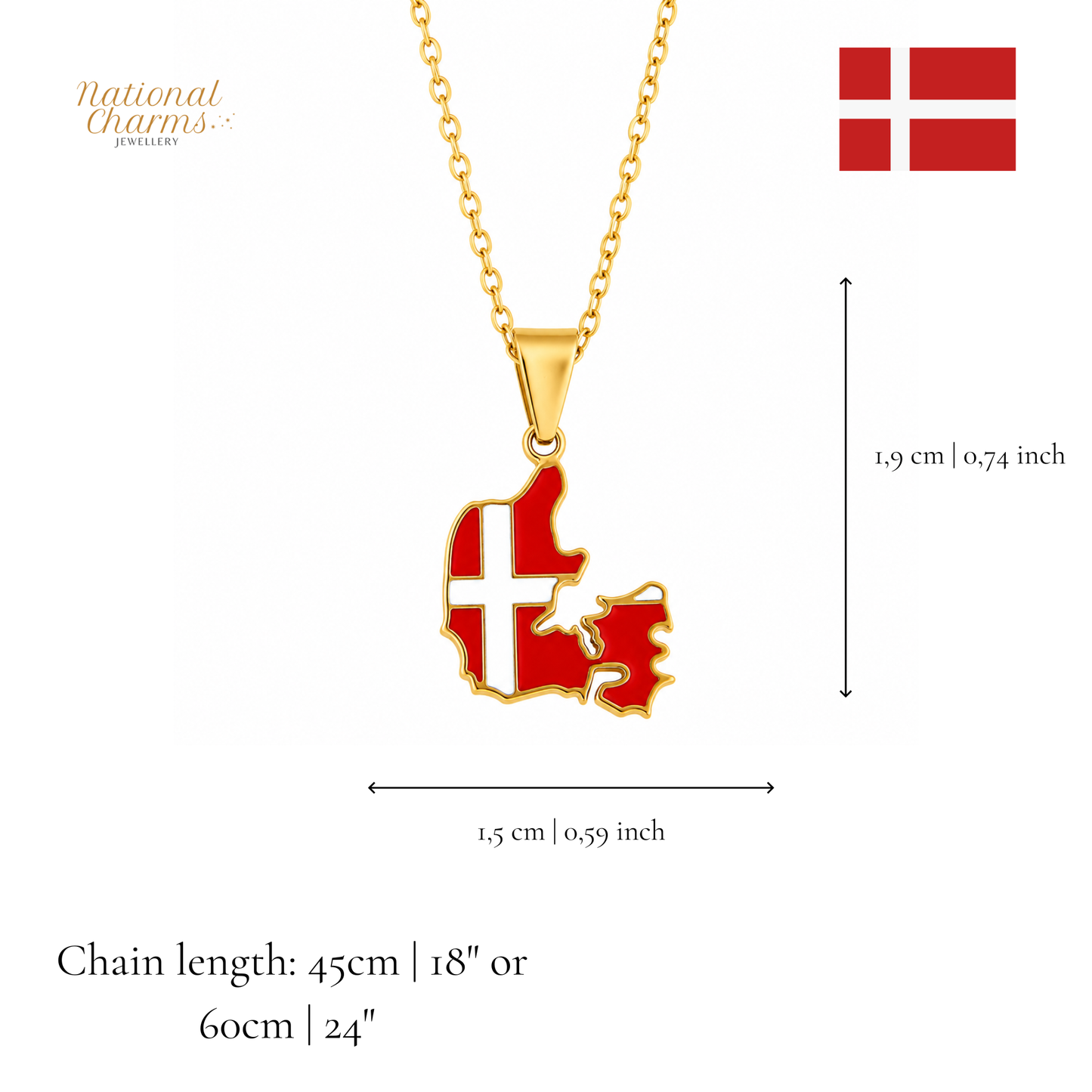 Länderkette Anhänger Halskette – Edelstahl, Gold- & Silber-Optik, 140+ Länder & Kulturen – Unisex Geschenk für Männer und Frauen – Perfekt für Geburtstage, Weihnachten und als Zeichen deiner Wurzeln