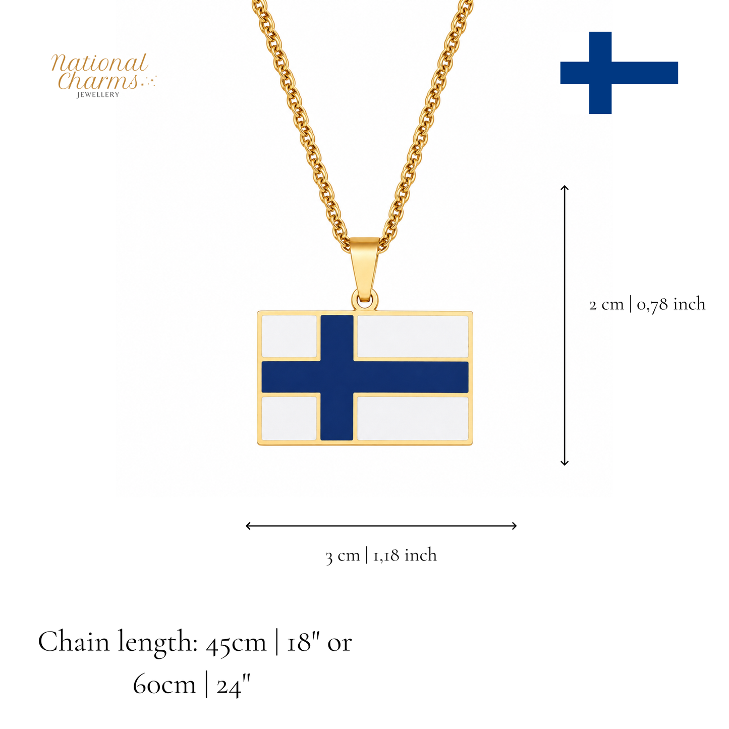 Länderkette Anhänger Halskette – Edelstahl, Gold- & Silber-Optik, 140+ Länder & Kulturen – Unisex Geschenk für Männer und Frauen – Perfekt für Geburtstage, Weihnachten und als Zeichen deiner Wurzeln